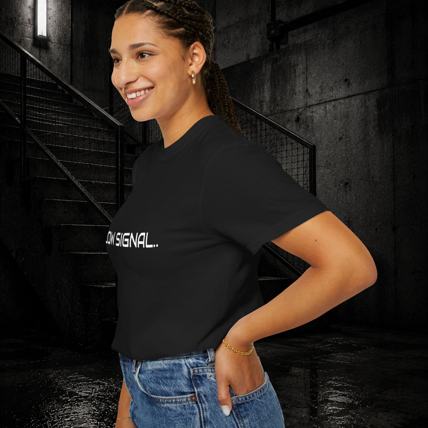 Low Signal T-Shirt — Minimal Tech Graphic Tee