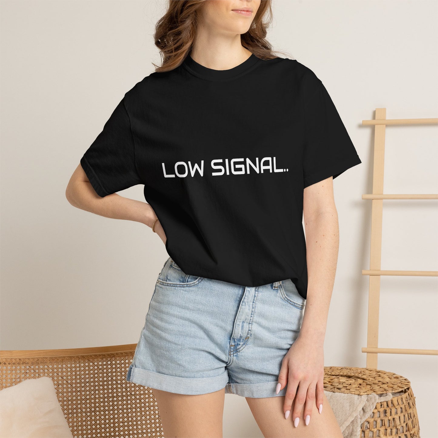 Low Signal T-Shirt — Minimal Tech Graphic Tee