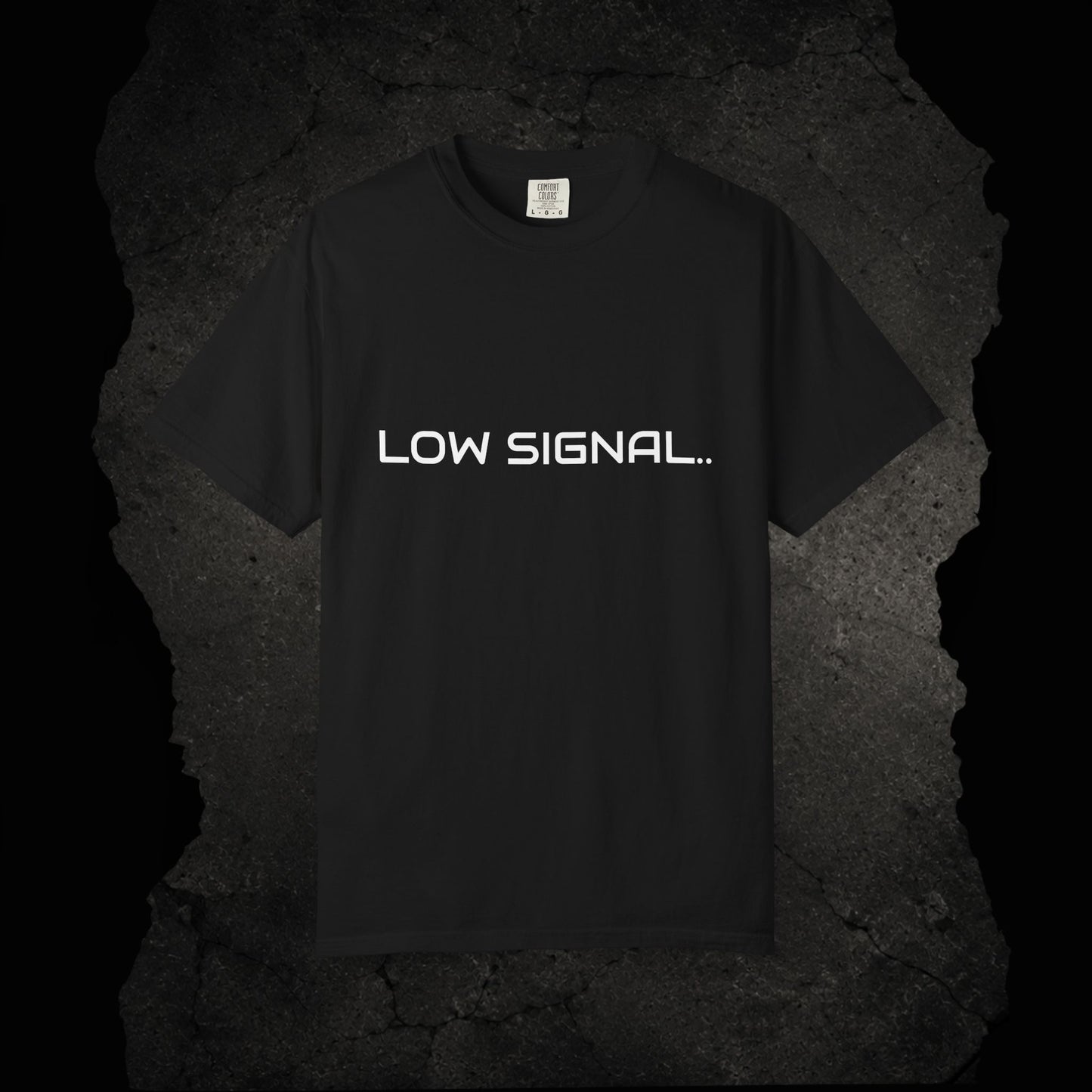 Low Signal T-Shirt — Minimal Tech Graphic Tee