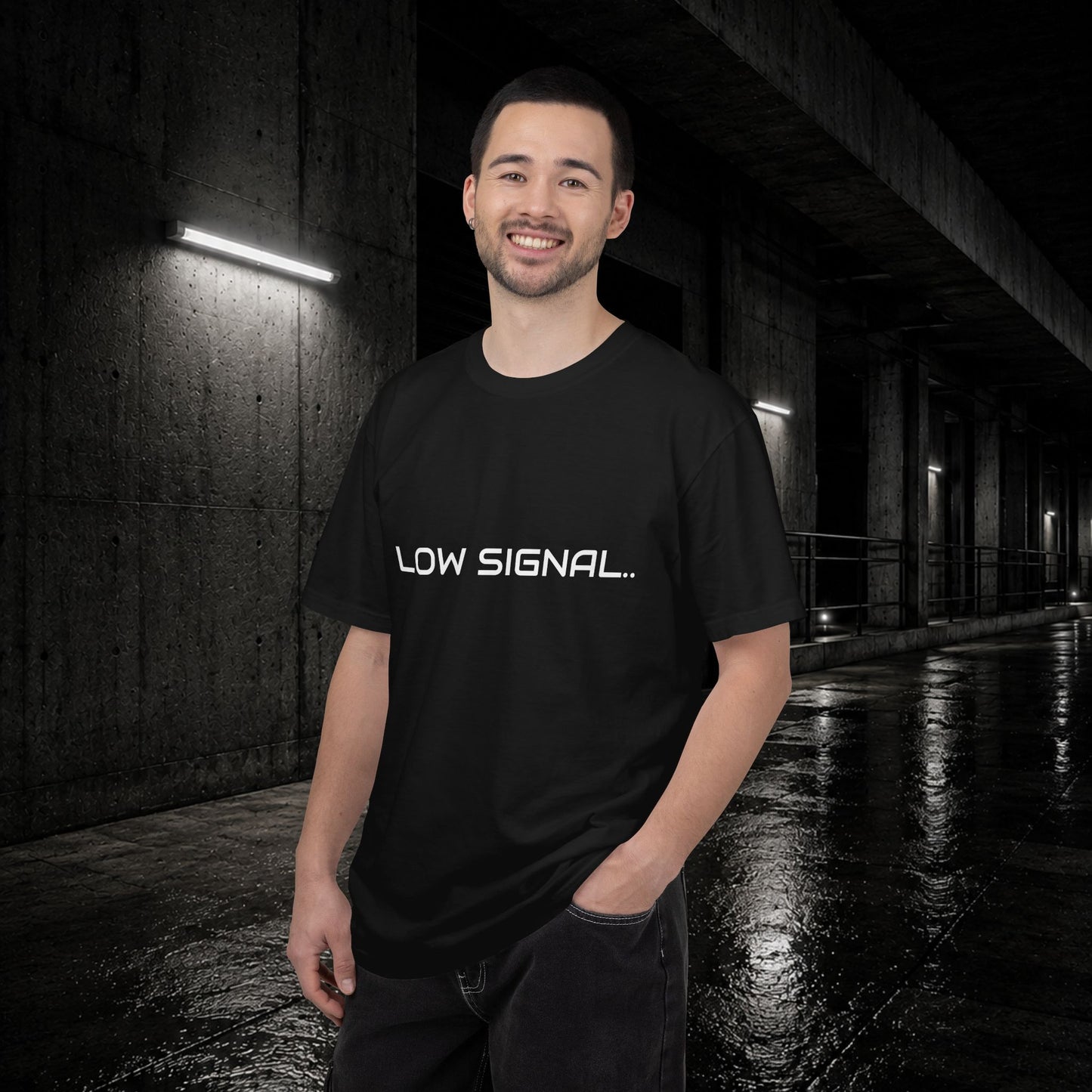 Low Signal T-Shirt — Minimal Tech Graphic Tee